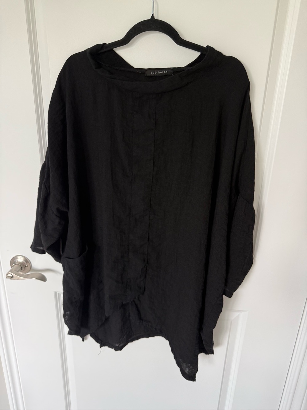 Cut Loose Oversized Asymmetrical Top One Size